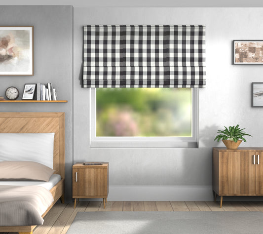 Kemble Charcoal Default Roman Blind