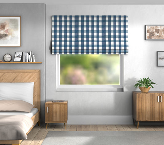 Kemble Indigo Default Roman Blind
