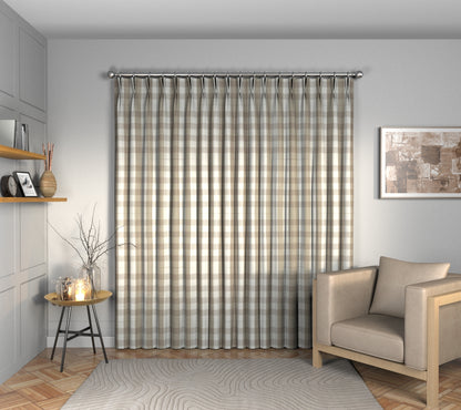 Kemble Stucco Double Pleat Curtain