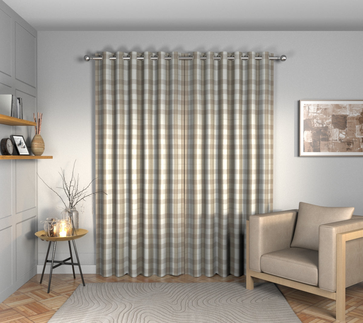 Kemble Stucco Eyelets Curtain