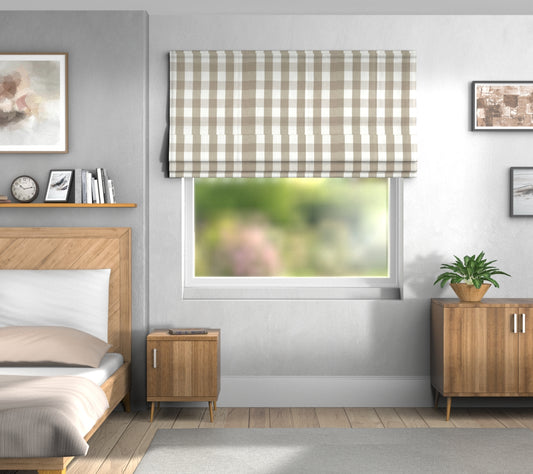 Kemble Stucco Default Roman Blind