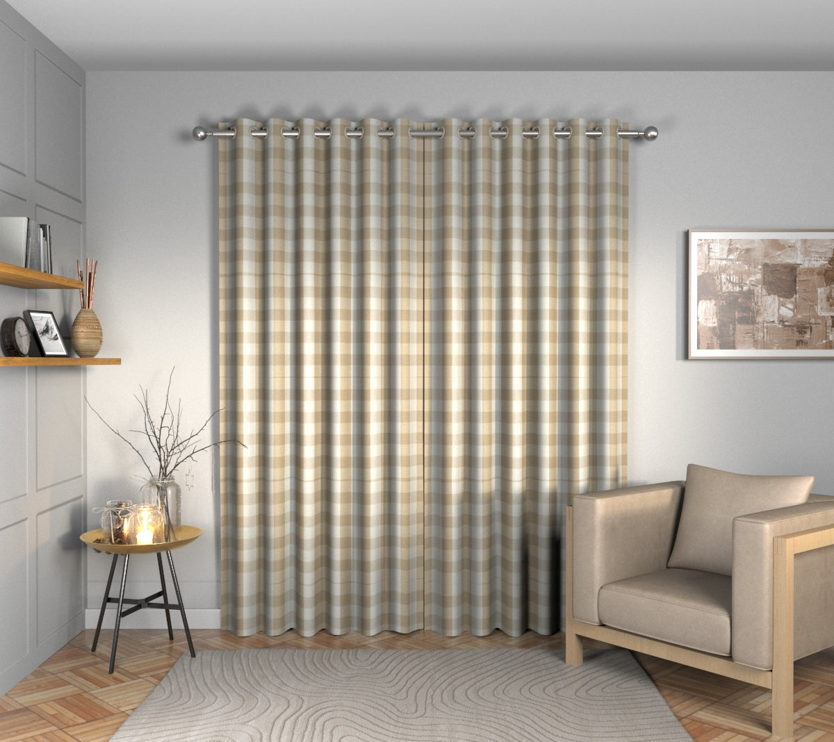 Kemble Putty Eyelets Curtain