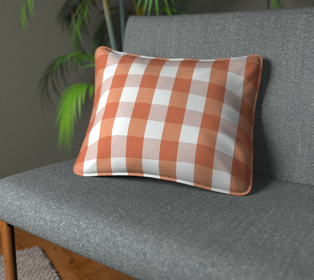 Kemble Mango Piped Cushion