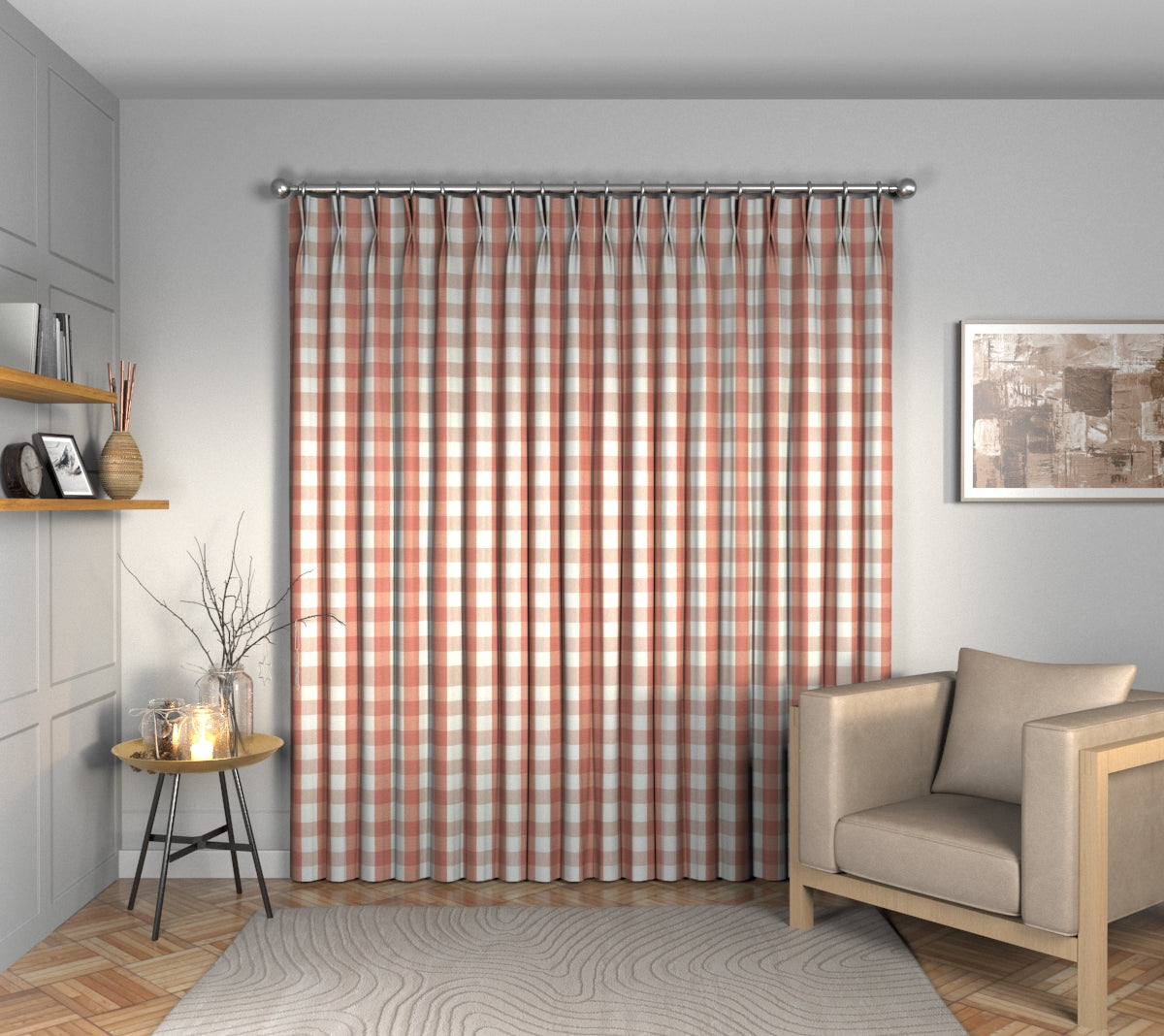 Kemble Serandite Double Pleat Curtain