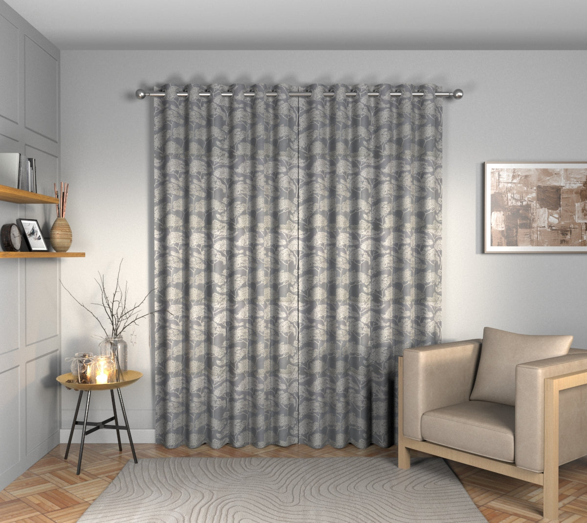 Itami Gris Eyelets Curtain