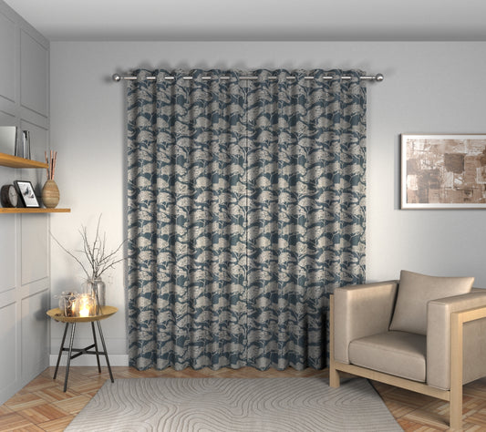 Itami Gunmetal Eyelets Curtain