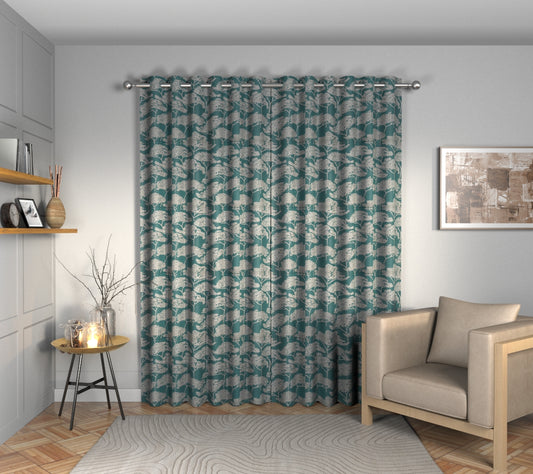 Itami Indian Green Eyelets Curtain