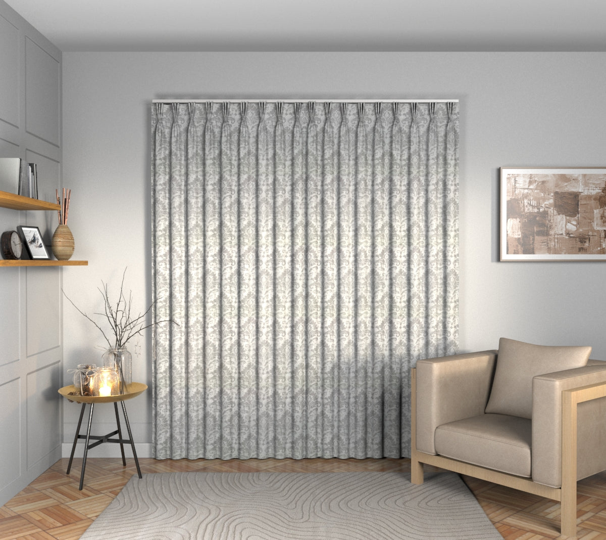 Adachi Quill Triple Pleat Curtain