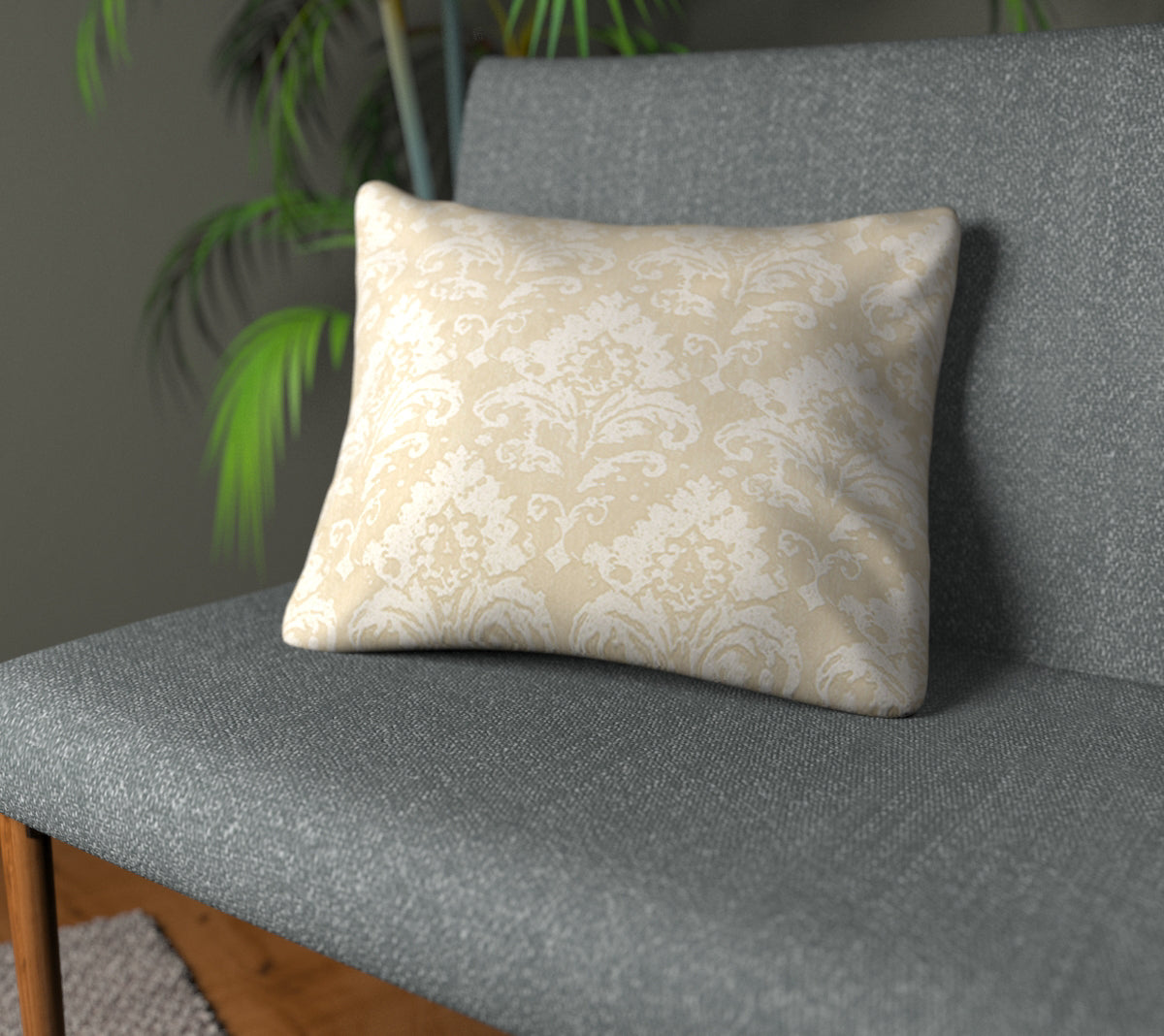 Adachi Teak Plain Cushion