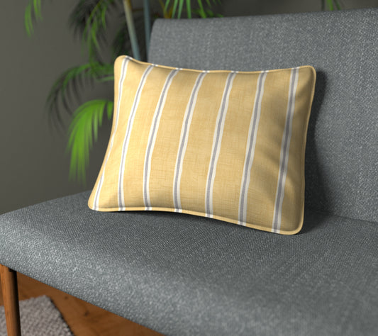 Rowing Stripe Sand Piped Cushion