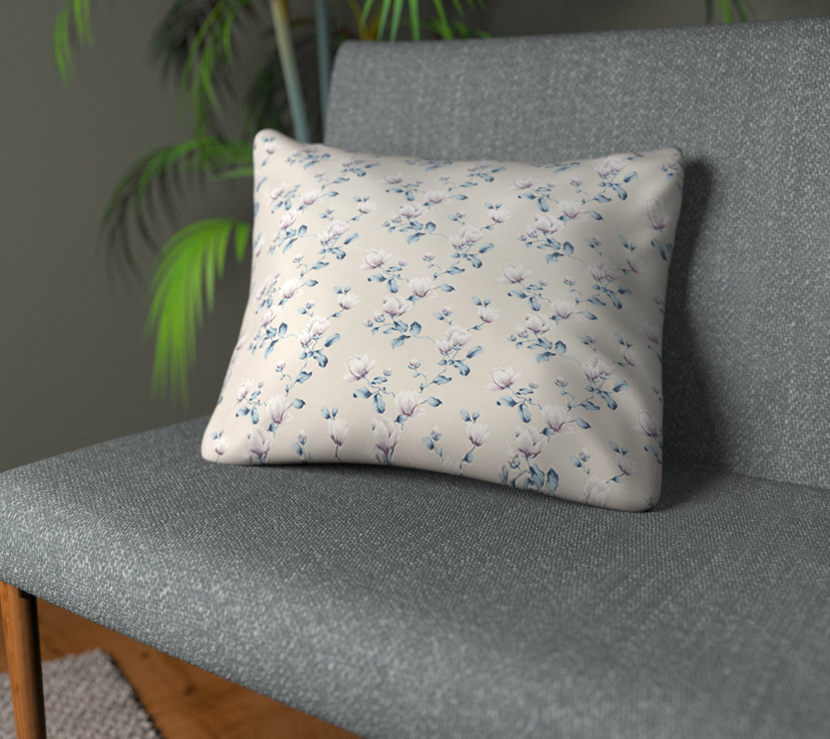 Sakura Delft Plain Cushion