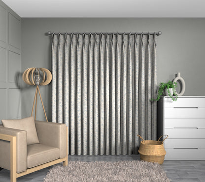 Sakura Delft Double Pleat Curtain