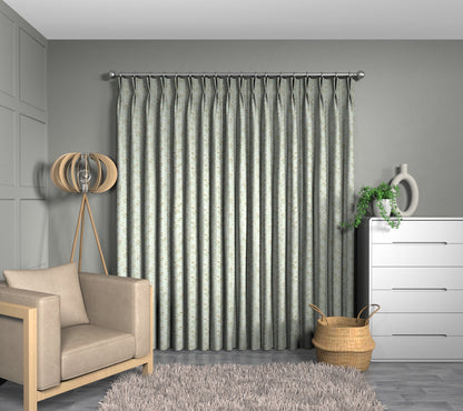 Sakura Duckegg Double Pleat Curtain
