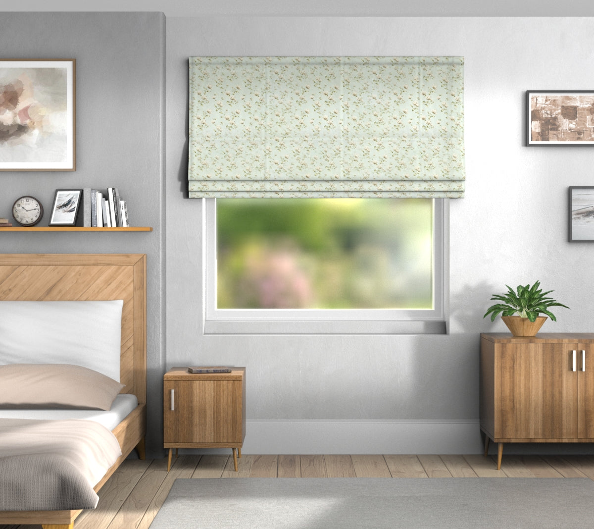 Sakura Duckegg Default Roman Blind
