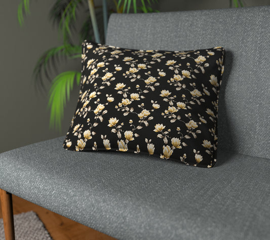 Sakura Jet Piped Cushion