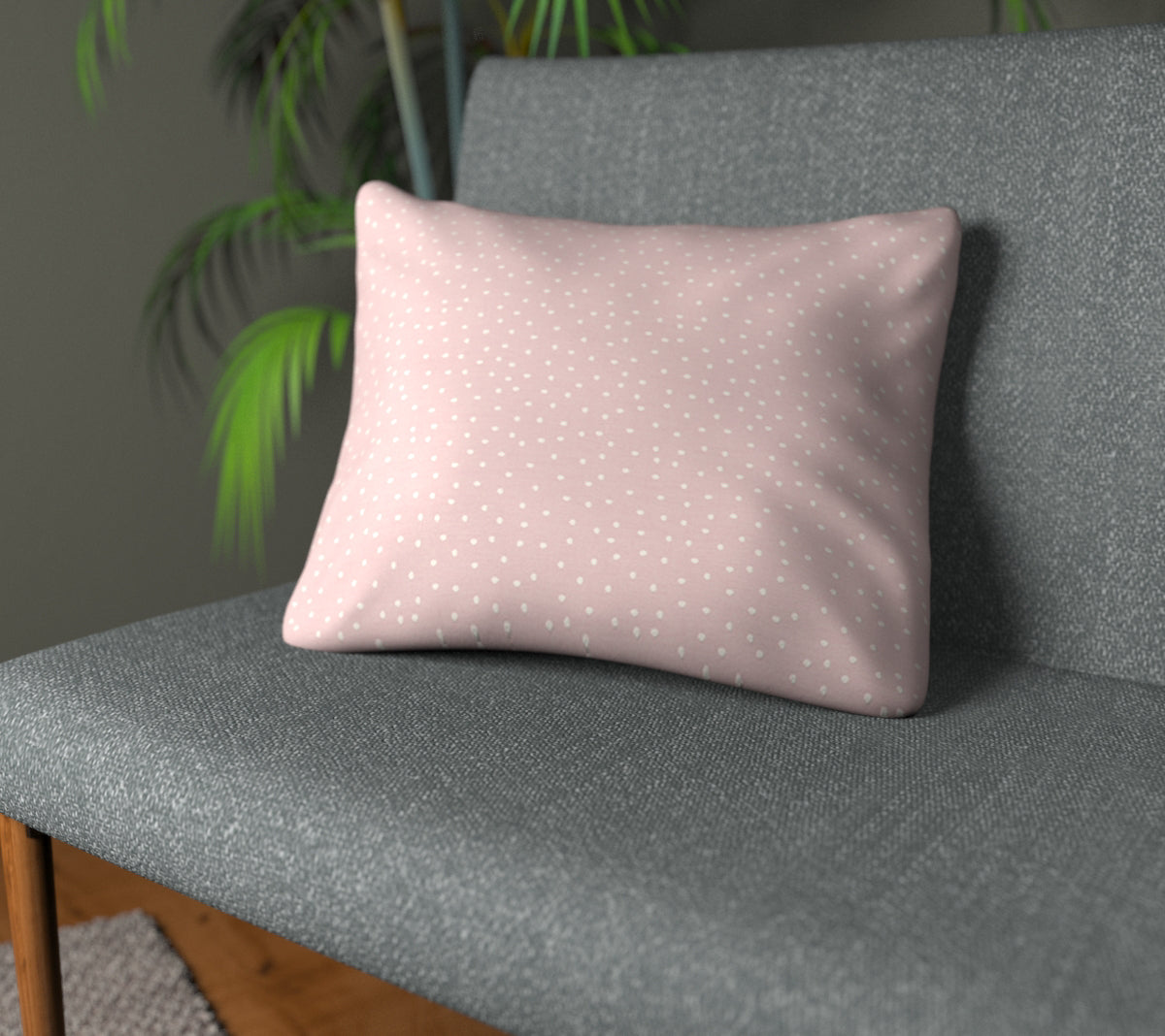 Spotty Bloom Plain Cushion