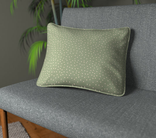 Spotty Lichen Piped Cushion