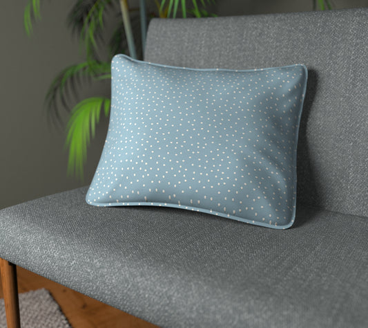 Spotty Ocean Piped Cushion