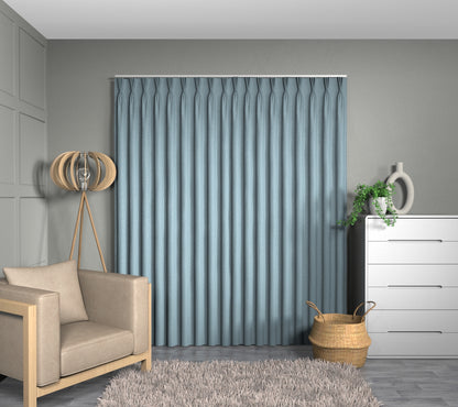 Spotty Ocean Triple Pleat Curtain