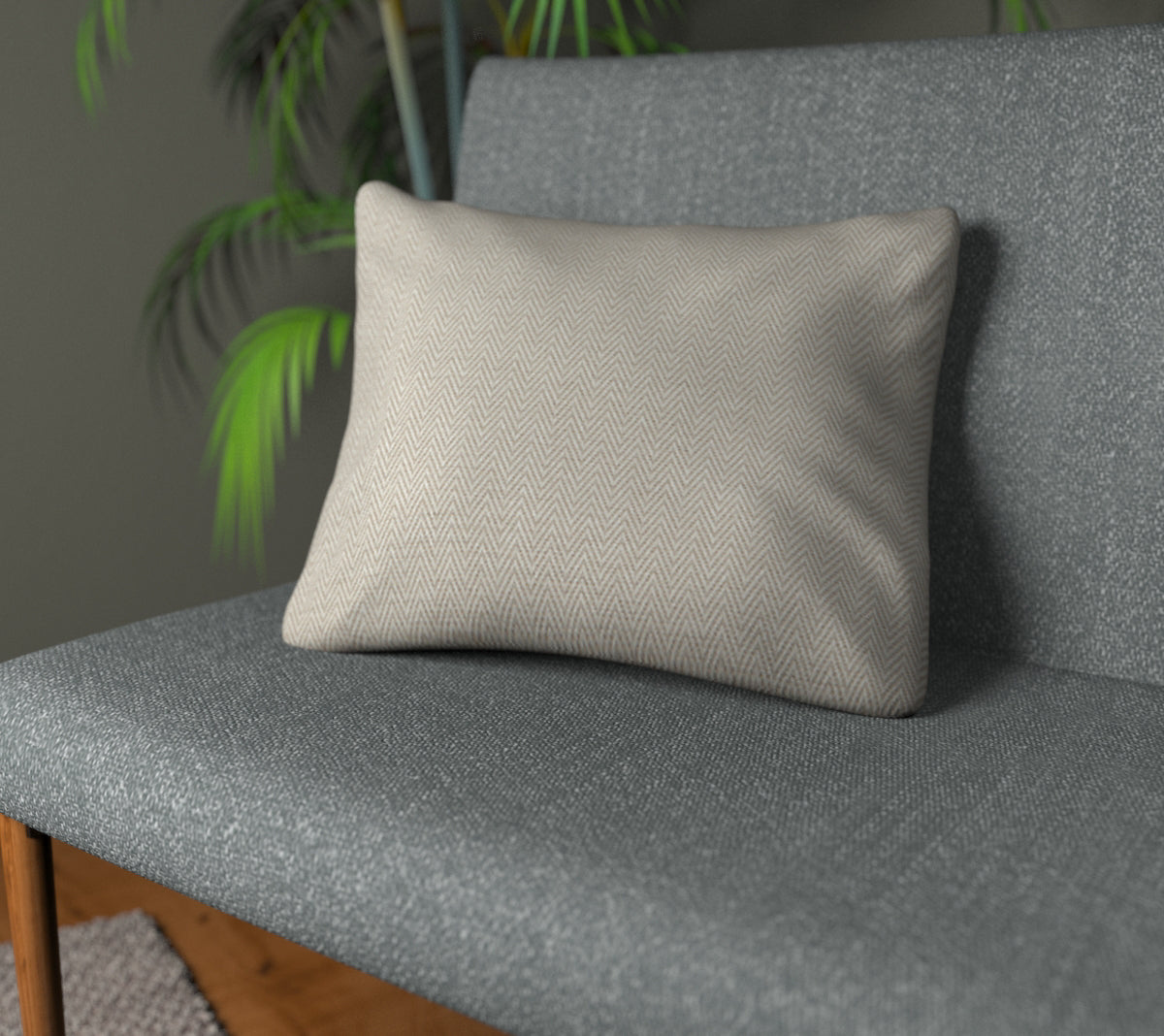 Summit Almond Plain Cushion
