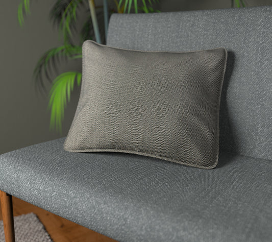 Summit Anthracite Piped Cushion