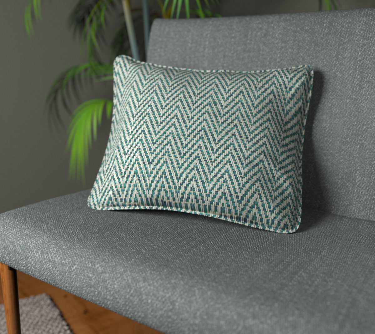 Summit Jade Piped Cushion