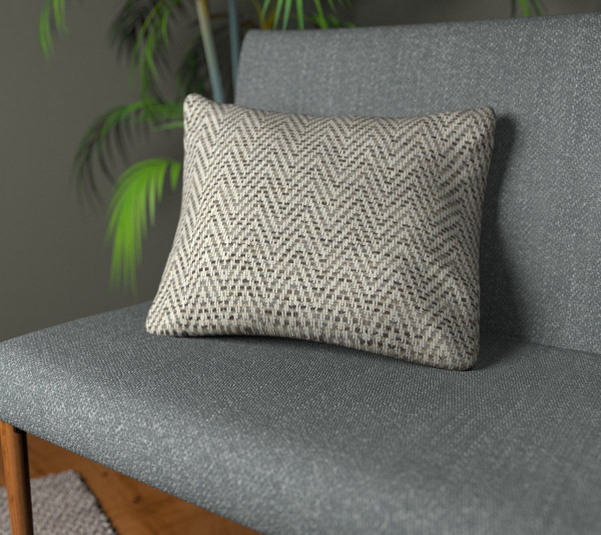 Summit Pewter Plain Cushion