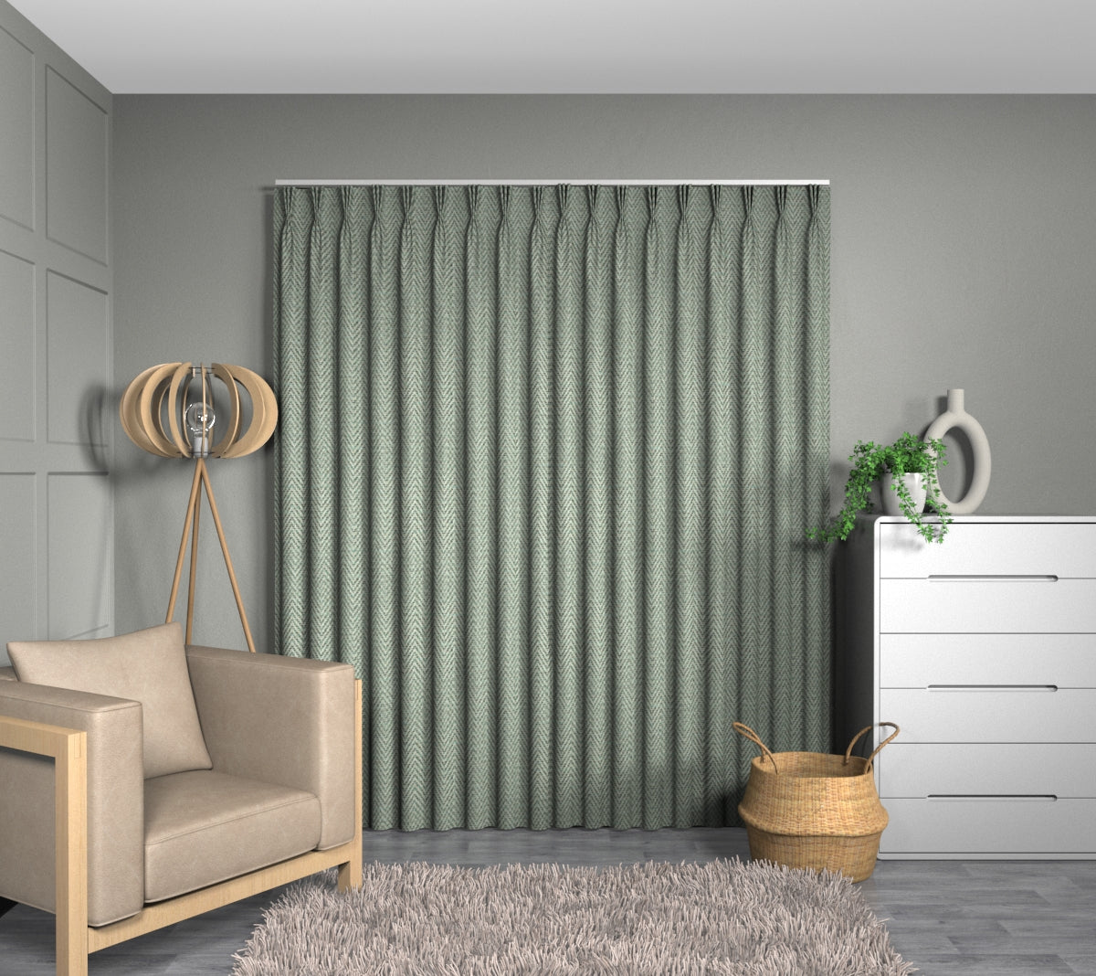 Summit Seapine Triple Pleat Curtain