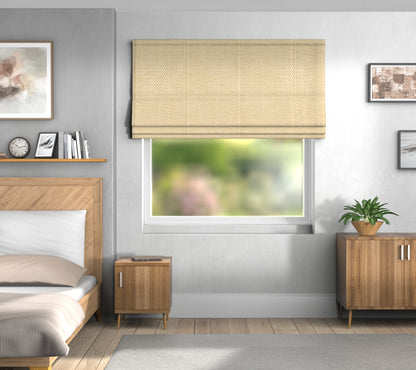 Summit Yellow Default Roman Blind