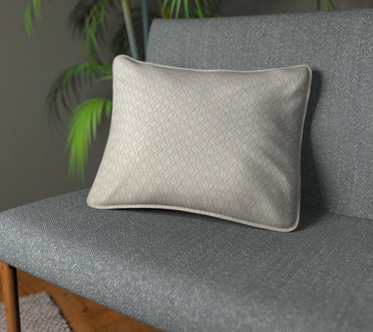 Tallis Frost Piped Cushion