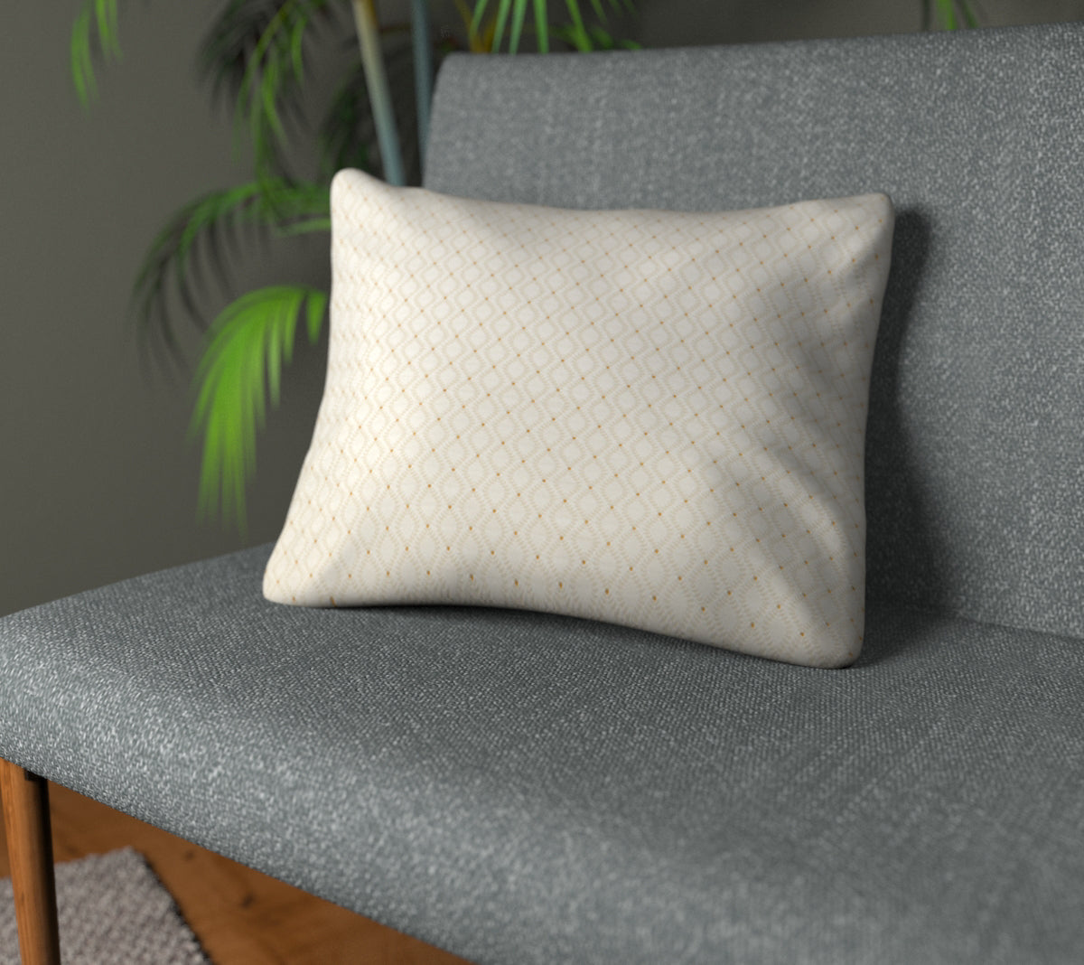 Tallis Ivory Plain Cushion