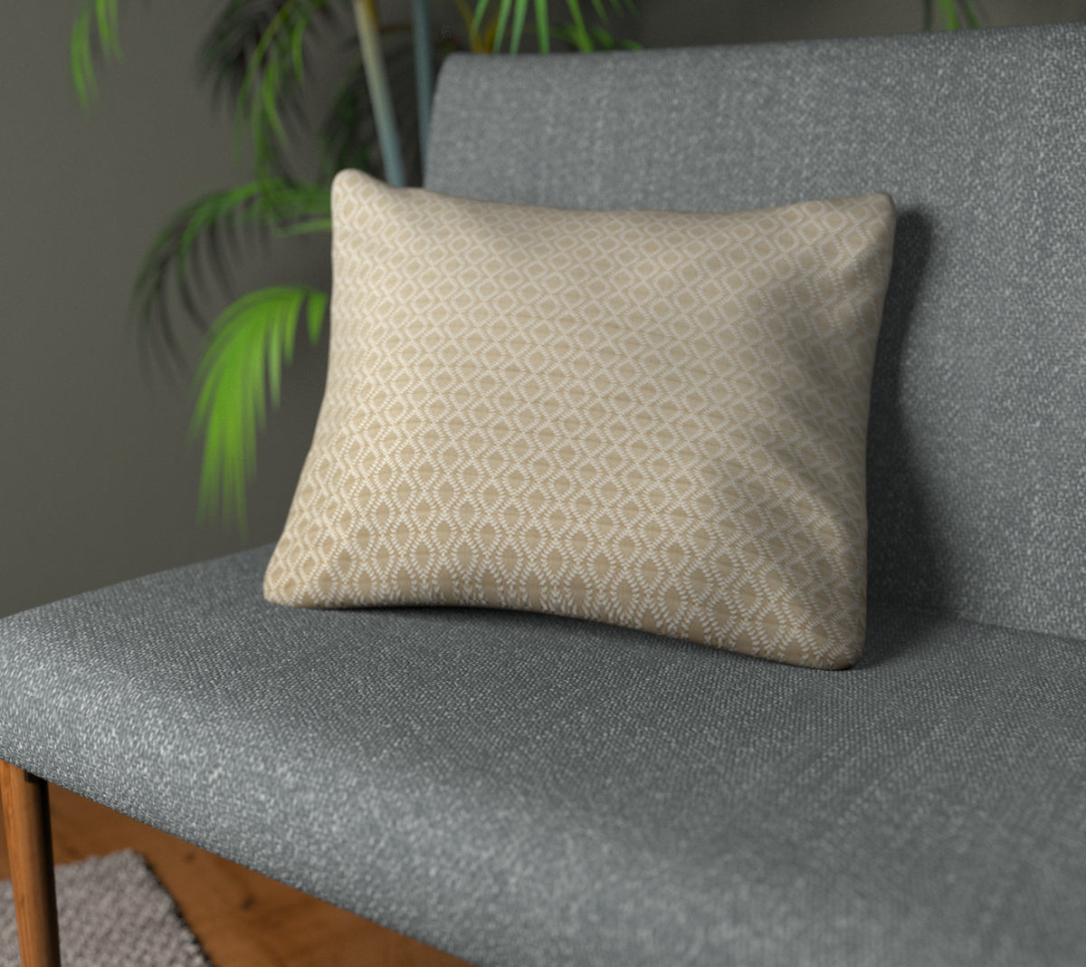 Tallis Pewter Plain Cushion