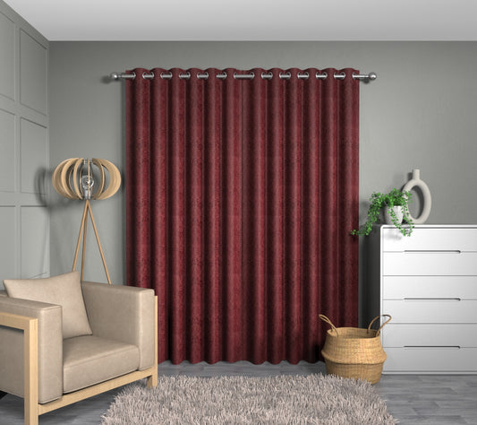 Tiverton Carmine Eyelets Curtain