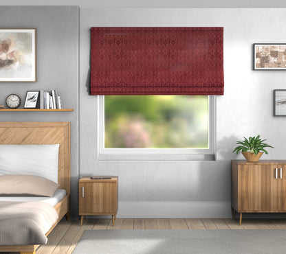 Tiverton Carmine Default Roman Blind