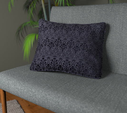 Tiverton Indigo Piped Cushion