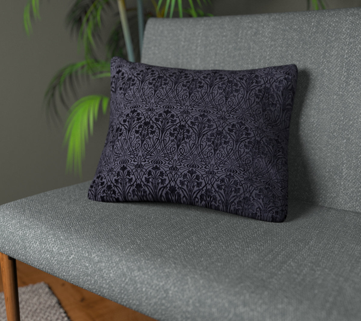 Tiverton Indigo Plain Cushion
