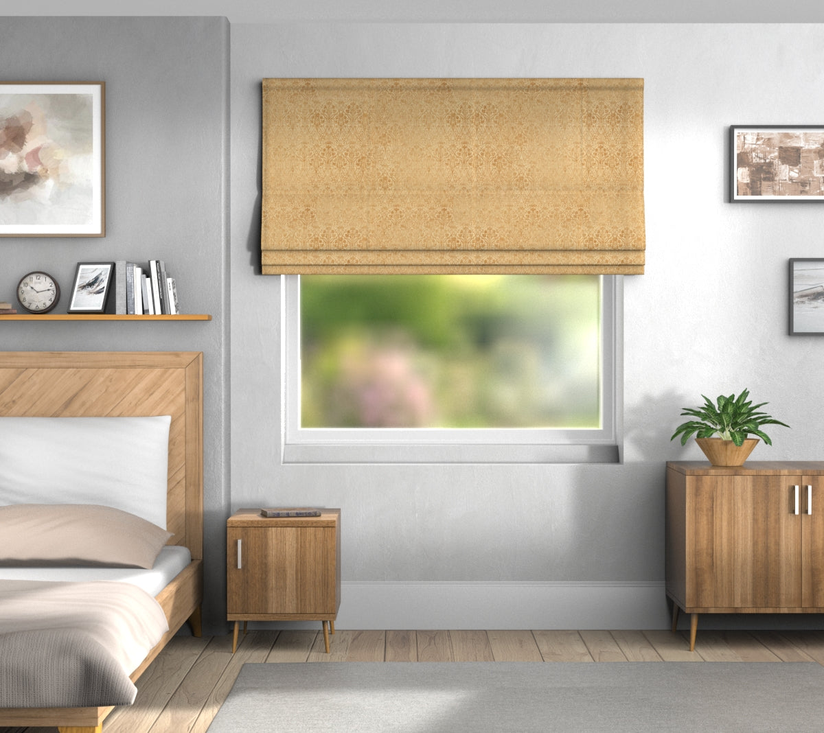 Tiverton Sand Default Roman Blind