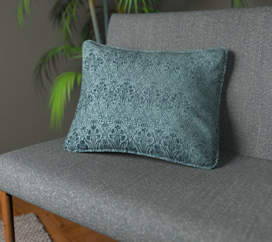 Tiverton Verdigris Piped Cushion
