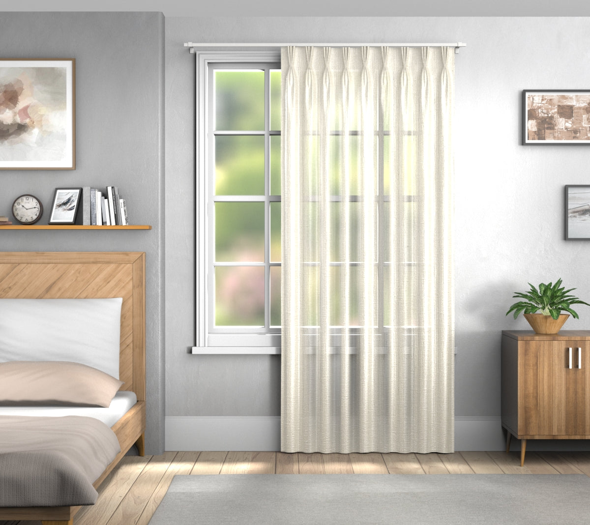 Vardo Cashew Triple Pleat Curtain
