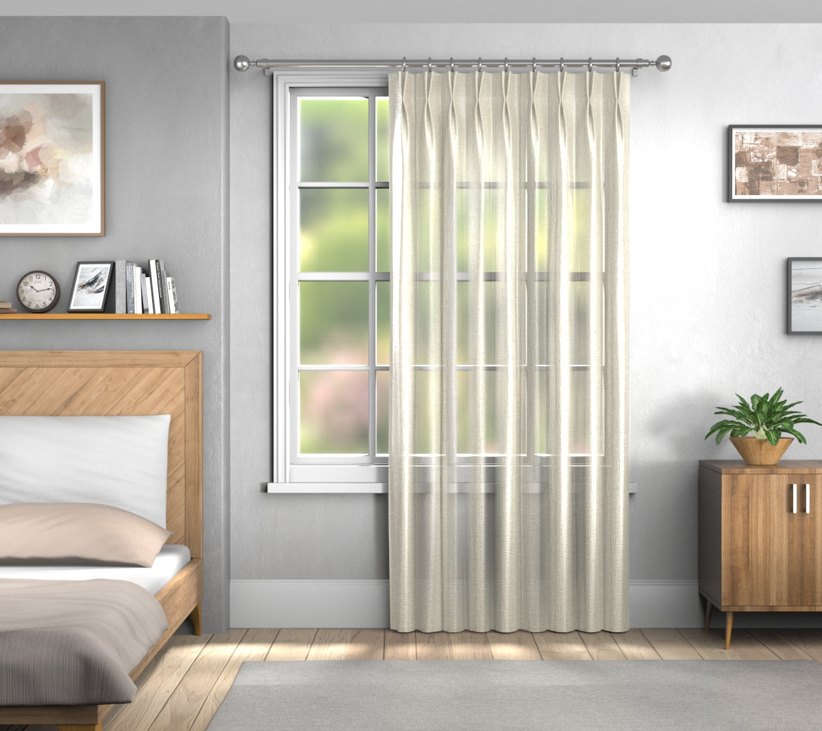 Vardo Vellum Double Pleat Curtain