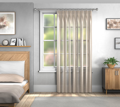 Vardo Rattan Double Pleat Curtain