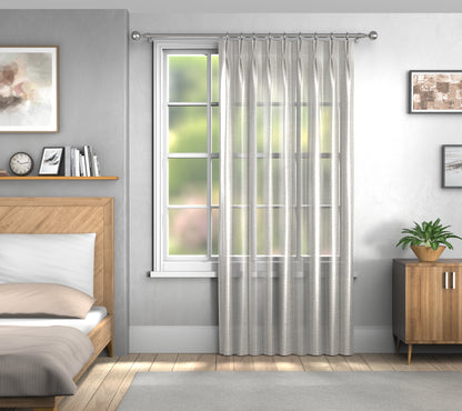 Vardo Travertine Double Pleat Curtain