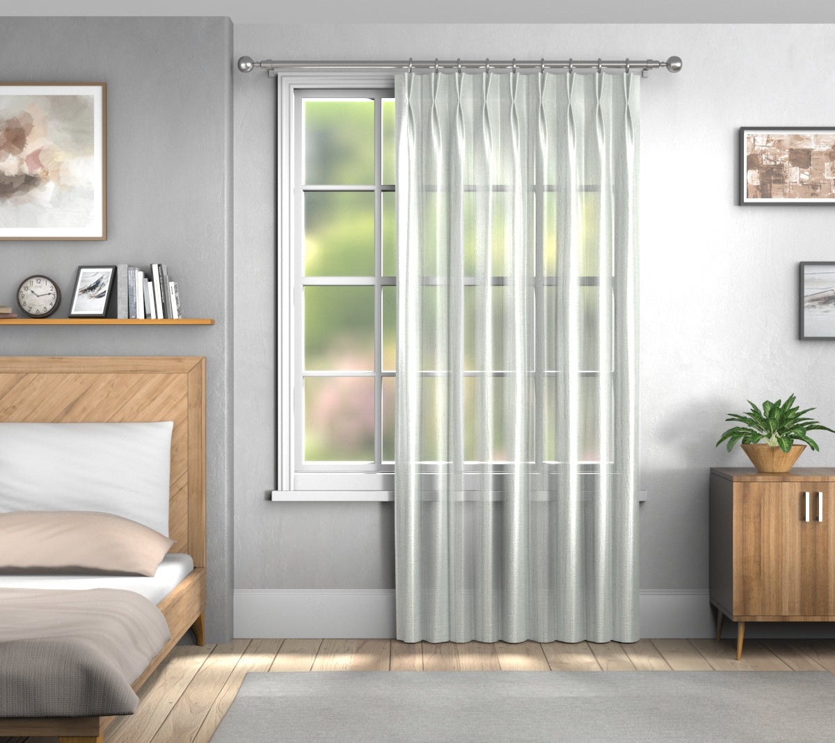 Vardo Dew Double Pleat Curtain