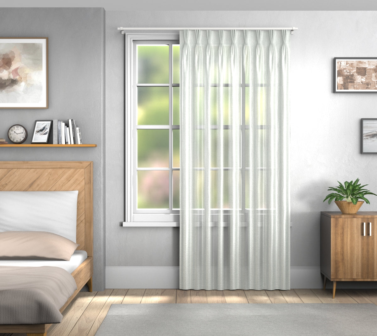 Vardo Dew Triple Pleat Curtain