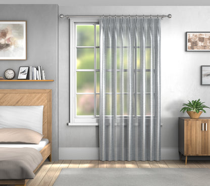 Vardo Basalt Double Pleat Curtain