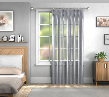 Vardo Chambray Double Pleat Curtain