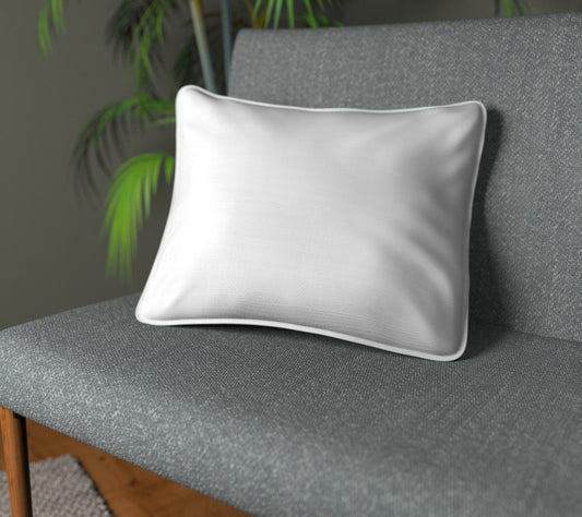 Vive Bright White Piped Cushion