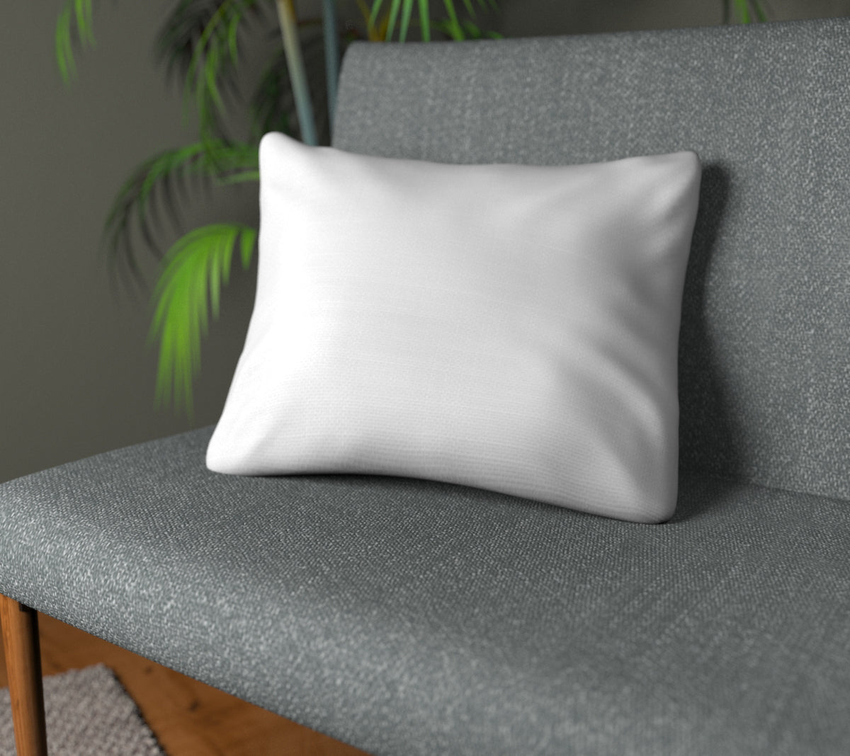 Vive Bright White Plain Cushion