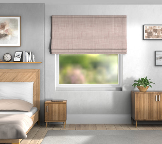 Vive Dusky Pink Default Roman Blind