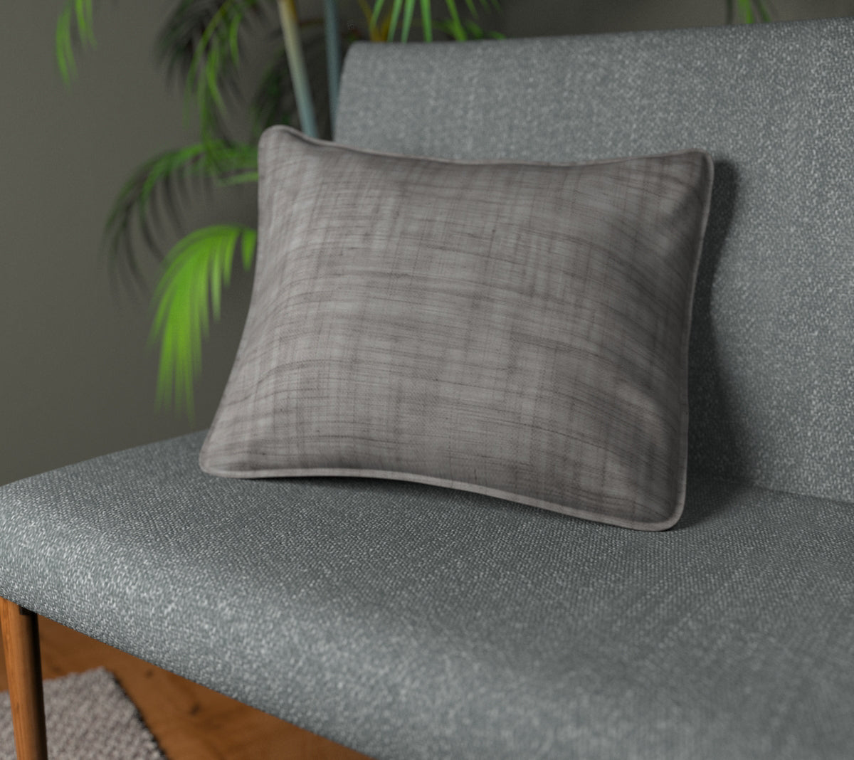 Vive Smoke Piped Cushion